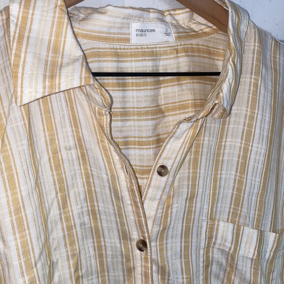 NWOT Maurices striped button down - Picture 3 of 7